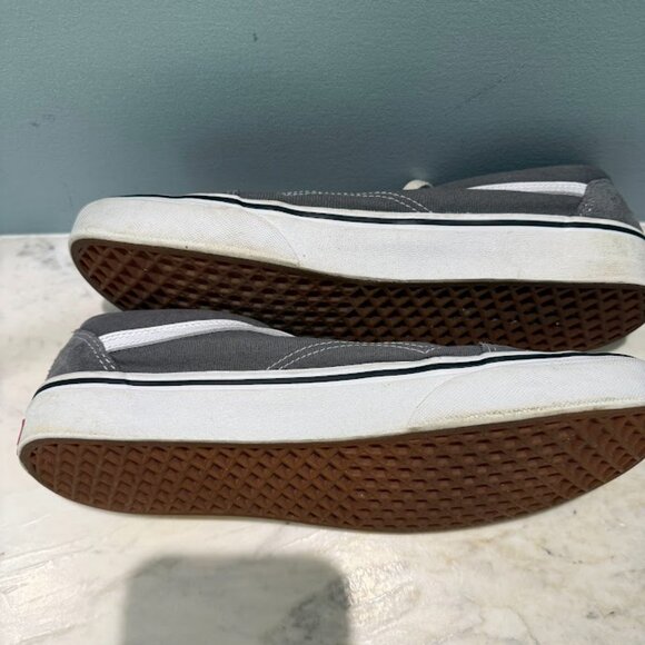 Vans Gray/White Old Skool Men's Low-Top Canvas Classic, Size 12 - Picture 7 of 10